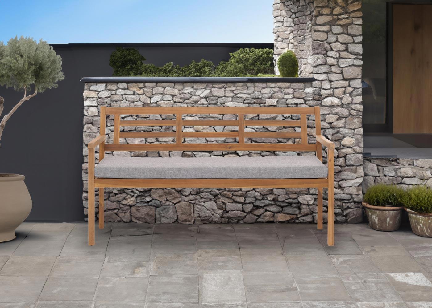 wohnli-moebel-suche-800000816633-1 GARTENBANK Beige Holz MCW Garten & Outdoor > Gartenmöbel > Gartenbänke Beige