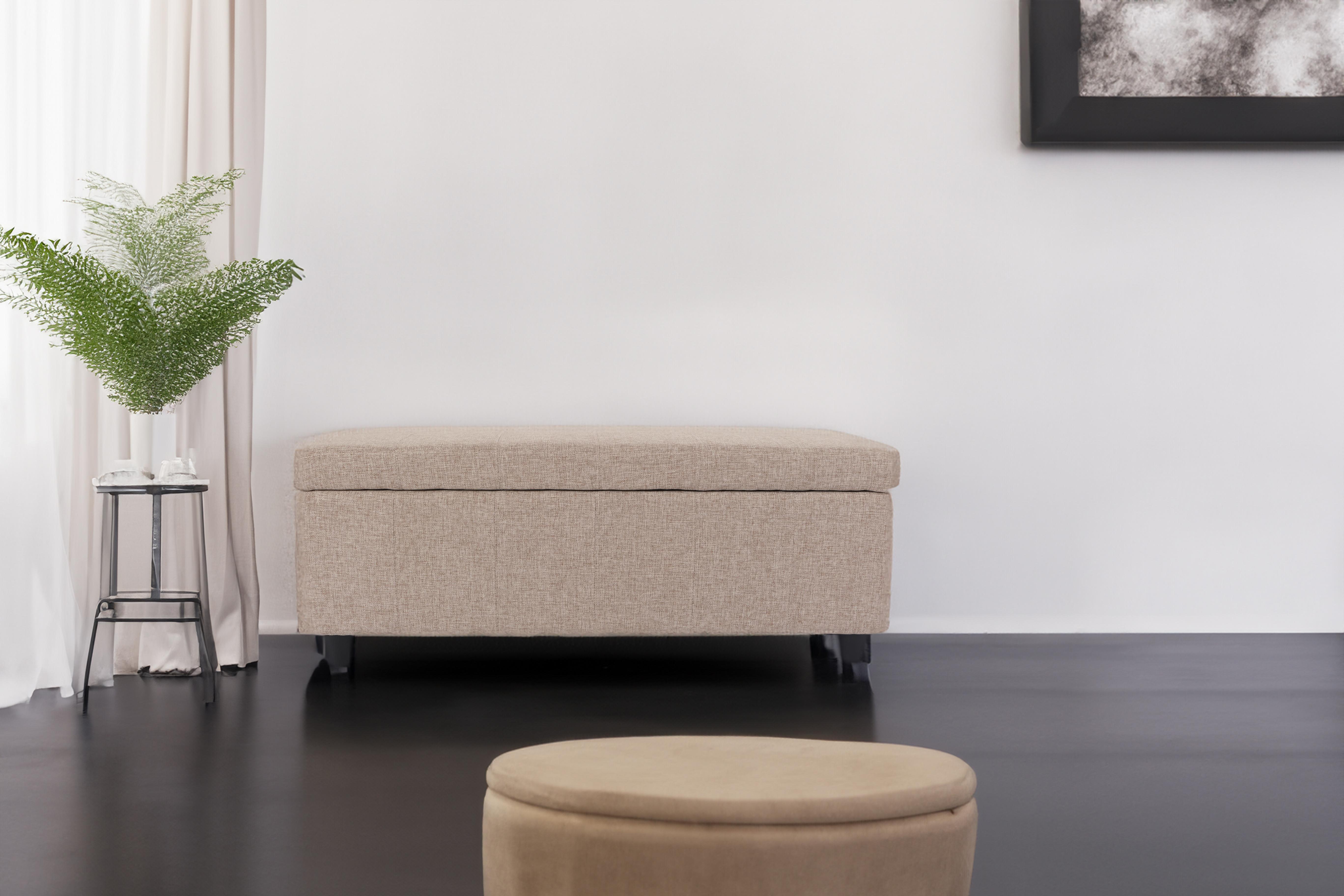 wohnli-moebel-suche-800000816653-1 AUFBEWAHRUNGS-TRUHE Beige Textil MCW Möbel > Bänke > Sitzbänke Beige