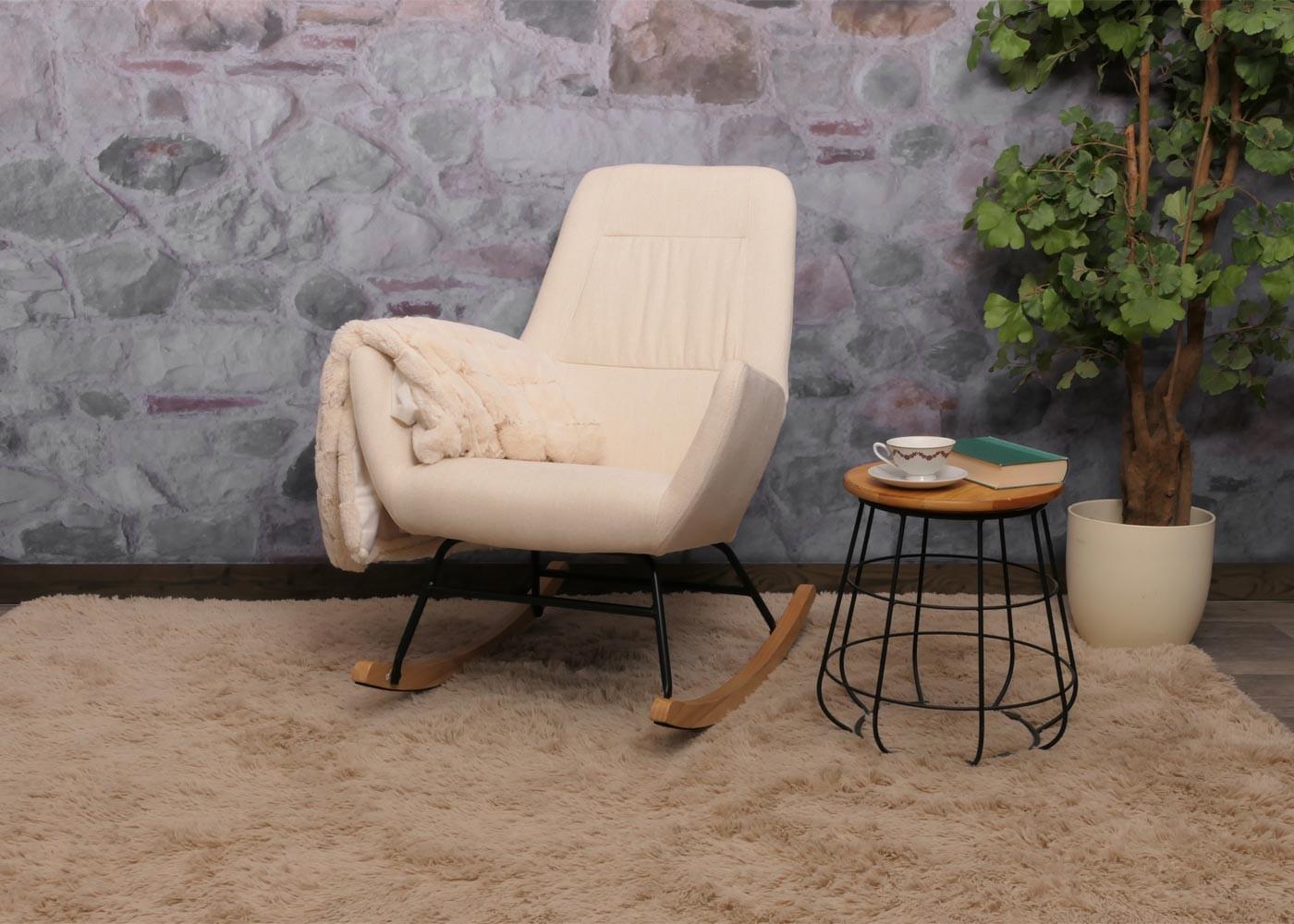 wohnli-moebel-suche-800000816698-1 SCHAUKELSTUHL Cremeweiß Holz MCW Möbel > Sessel > Relaxsessel Weiß