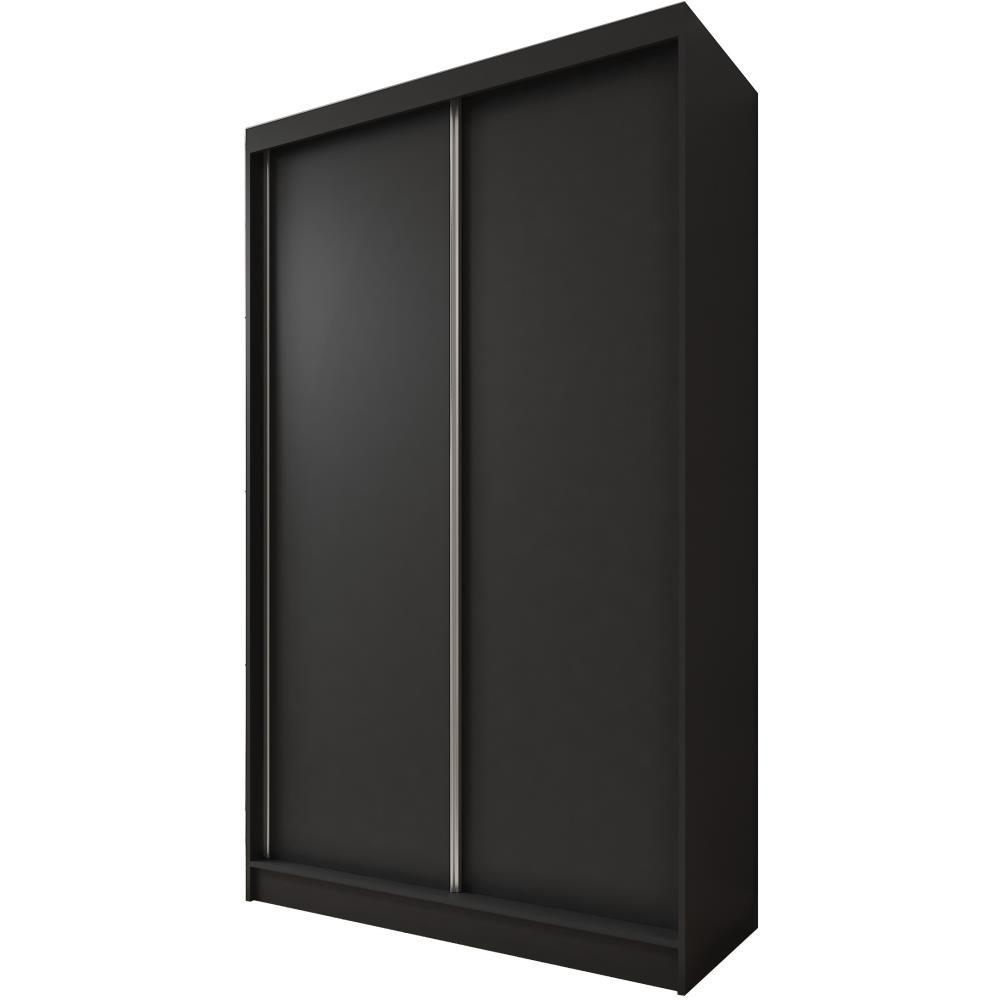 wohnli-moebel-suche-800000817157 Wohnli Möbelsuche - SCHWEBETÜRENSCHRANK Mario II 120/216/61 schwarz mit Schubladen