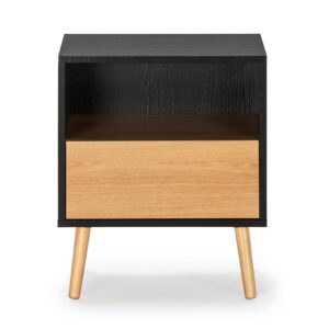 NACHTTISCH Apolo 1 Schublade Holzwerkstoff VS Venta-stock Möbel > Kommoden & Schubladenschränke > Nachttische Schwarz