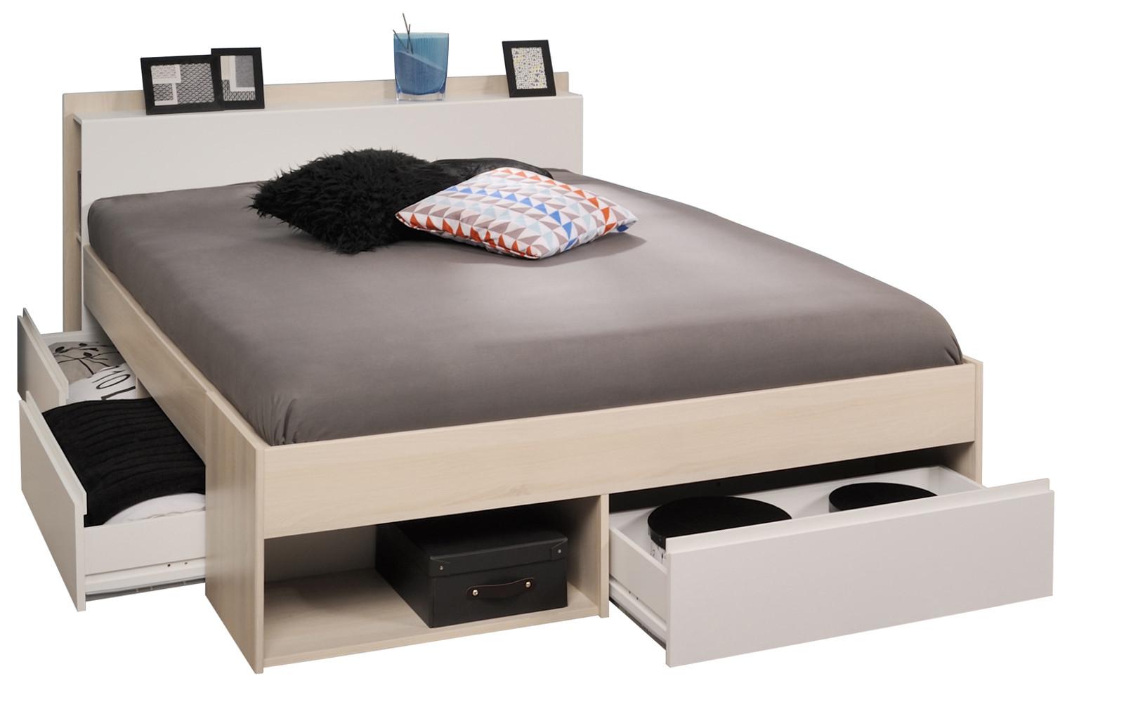 wohnli-moebel-suche-800000820390 Wohnli Möbelsuche - BETT mit Regal und 3 x Schubkasten Stauraumbett 160 x 200 cm