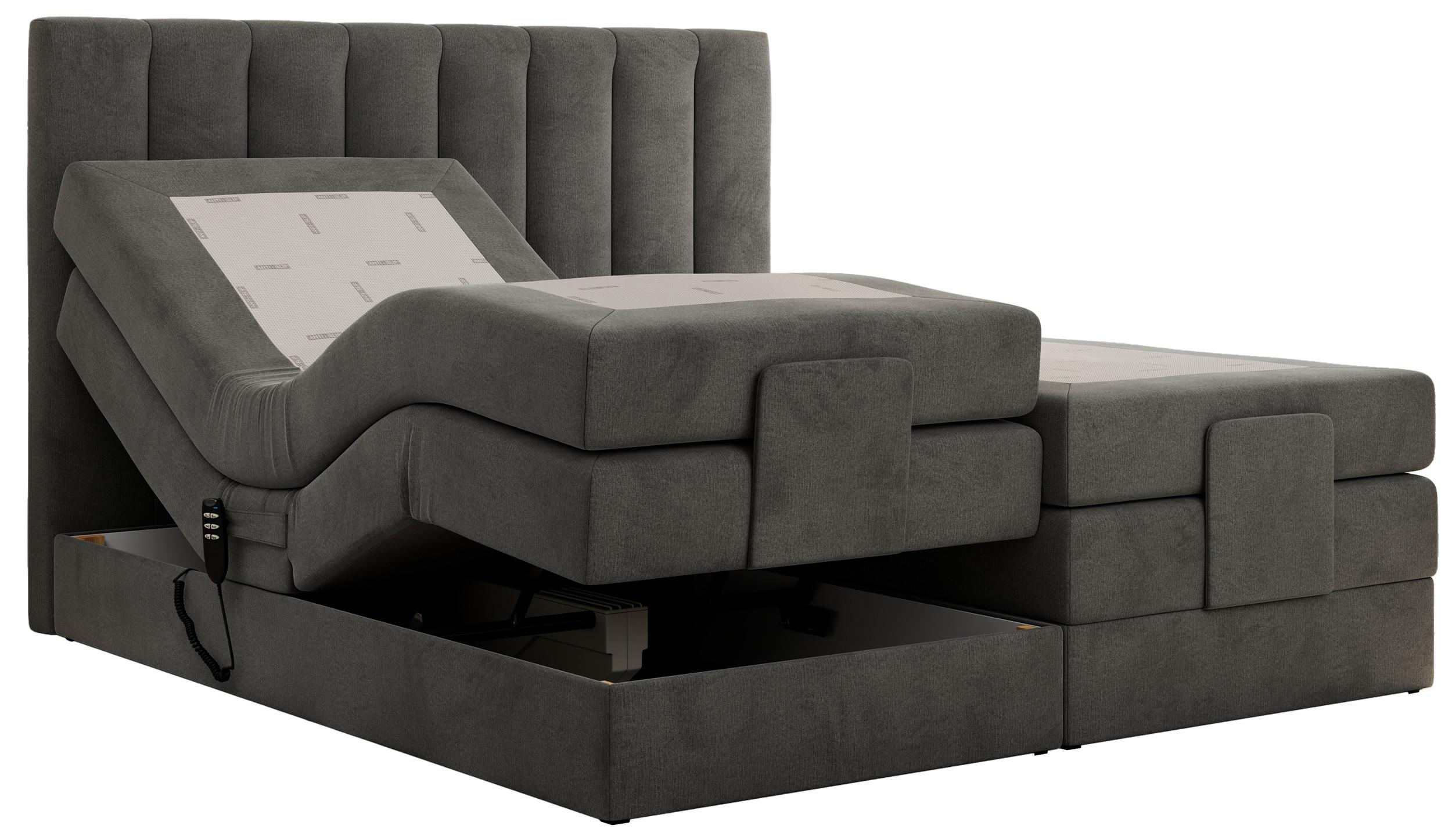 wohnli-moebel-suche-800000820783 Wohnli Möbelsuche - BOXBETT COMFORTO 180/200 - Dunkelgrau Velvet - H3