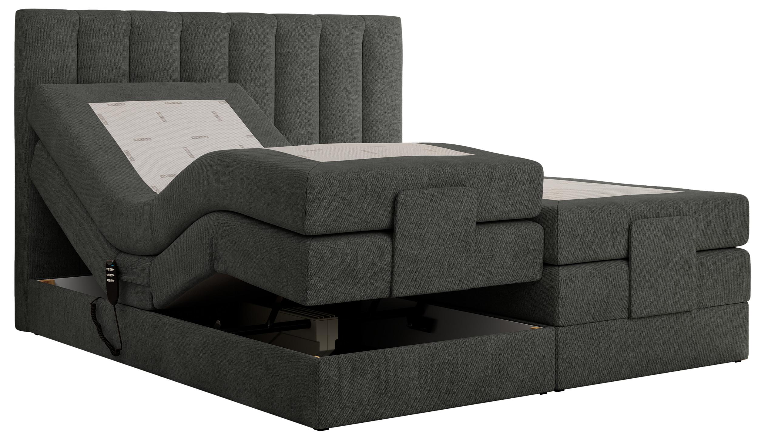 wohnli-moebel-suche-800000820793 Wohnli Möbelsuche - BOXBETT COMFORTO 140/200 - Dunkelgrau Struktur - H3