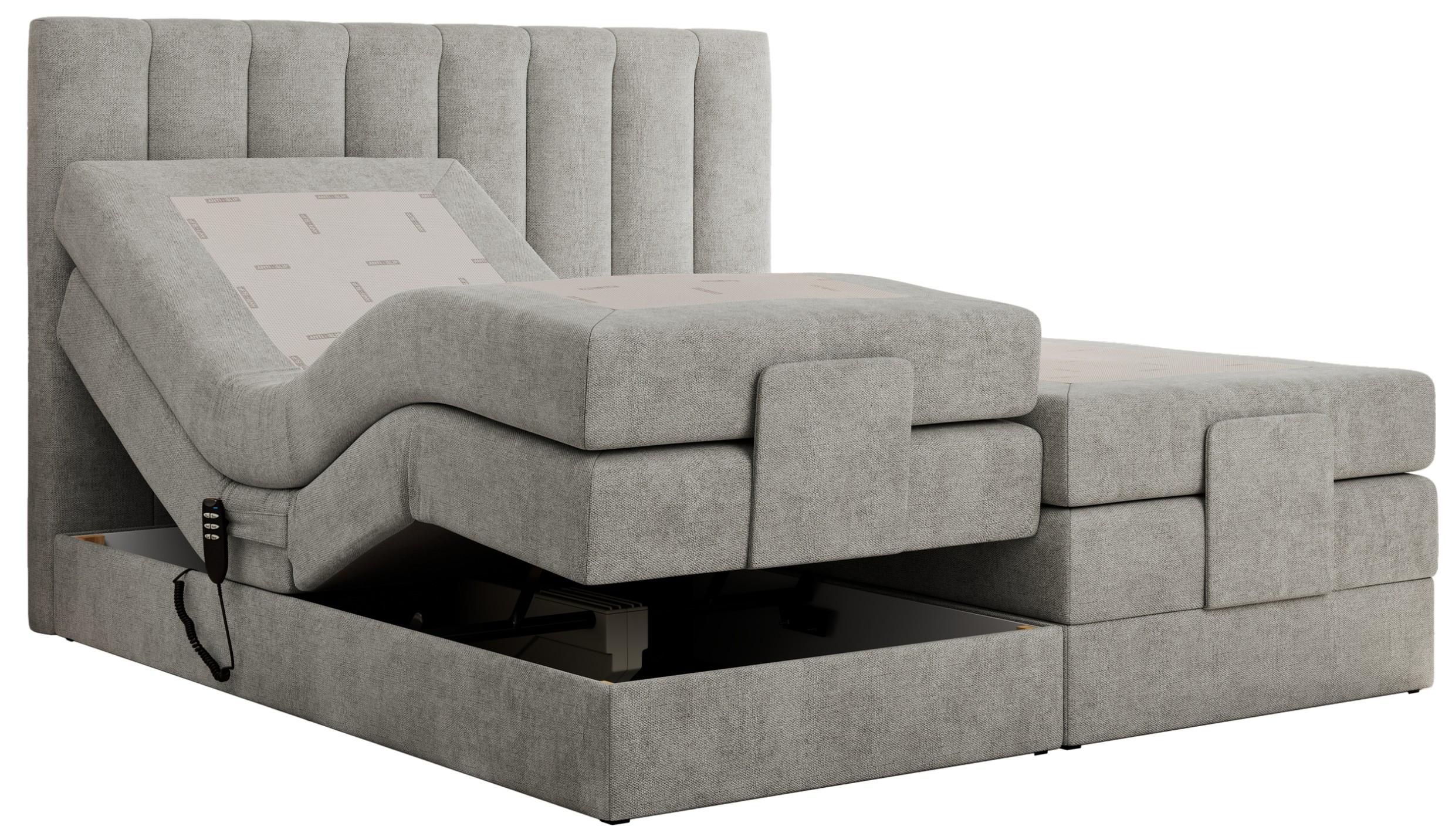 wohnli-moebel-suche-800000820843 Wohnli Möbelsuche - BOXBETT COMFORTO 140/200 - Hellgrau Struktur - H4
