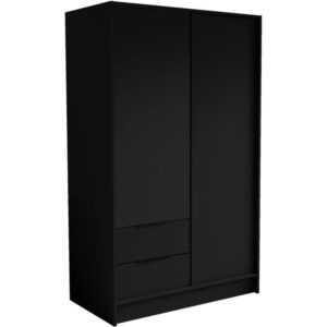 wohnli-moebel-suche-800000822382 Wohnli Möbelsuche - DREHTÜRENSCHRANK Niko 100/51/200 cm schwarz