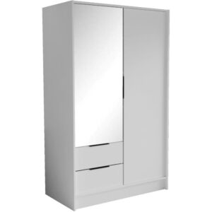 wohnli-moebel-suche-800000822429 Wohnli Möbelsuche - DREHTÜRENSCHRANK Niko 100/51/200 cm weiß