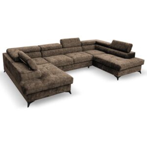 WOHNLANDSCHAFT Sorento U mit Schlaffunktion braun Textil Beautysofa Möbel > Sofas & Couches > Wohnlandschaften > Wohnlandschaften U-Form Braun