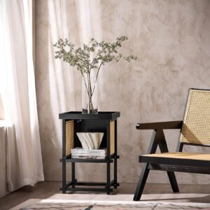 wohnli-moebel-suche-800000825549-1 BEISTELLTISCH Schwarz Holz SoBuy Möbel > Tische > Beistelltische Schwarz