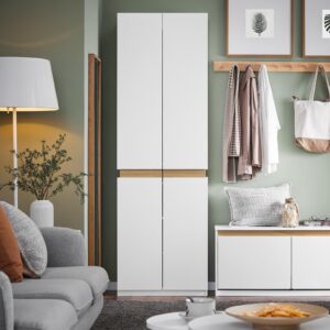 wohnli-moebel-suche-800000825621-1 KLEIDERSCHRANK Weiß Holzwerkstoff SoBuy Möbel > Schränke > Kleiderschränke > Drehtürenschränke Weiß