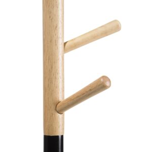 wohnli-moebel-suche-800000829926-1 KLEIDERSTÄNDER Kiefernholz/Metall hellbraun/schwarz 170 cm Aubum Holz Beliani Garderoben > Kleiderständer Schwarz