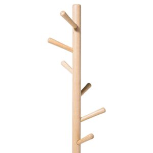KLEIDERSTÄNDER Kiefernholz/Metall hellbraun/weiß 170 cm Aubum Holz Beliani Garderoben > Kleiderständer Weiß