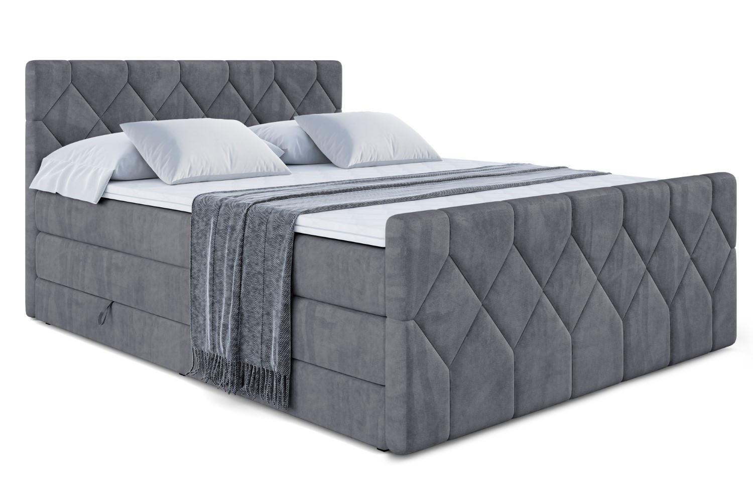 wohnli-moebel-suche-800000829991 Wohnli Möbelsuche - BOXSPRINGBETT CATOR-Z KING - 160x200 - H3/H4 - Dunkelgrau