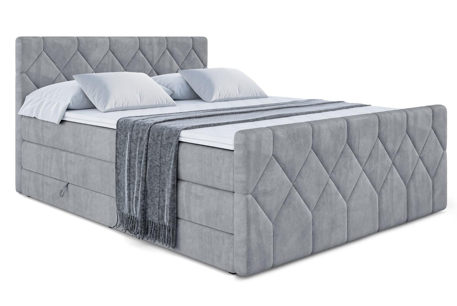 wohnli-moebel-suche-800000830006 Wohnli Möbelsuche - BOXSPRINGBETT CATOR-Z KING - 180x200 - H3/H4 - Grau