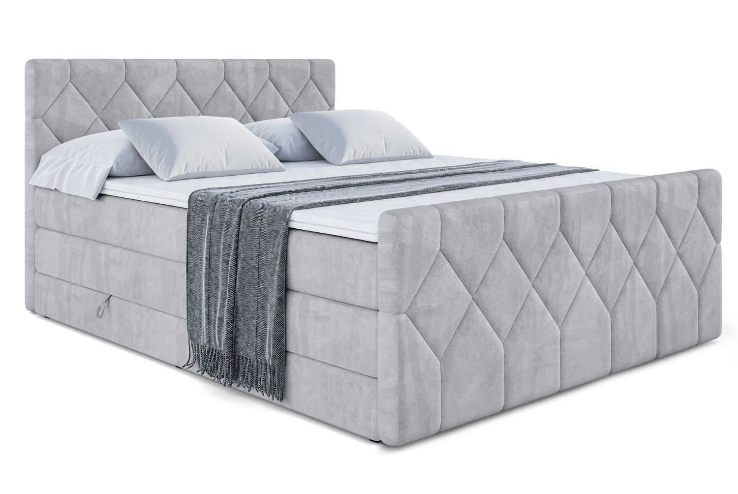 wohnli-moebel-suche-800000830007 Wohnli Möbelsuche - BOXSPRINGBETT CATOR-Z KING - 200x200 - H3/H4 - Hellgrau