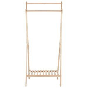 KLEIDERSTÄNDER Tannenholz hellbraun 155 cm Denver Holz Beliani Garderoben > Kleiderständer Braun