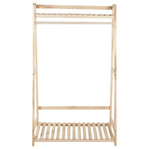wohnli-moebel-suche-800000830185-1 KLEIDERSTÄNDER Bambusholz hellbraun 135 cm Baker Holz Beliani Garderoben > Kleiderständer Braun