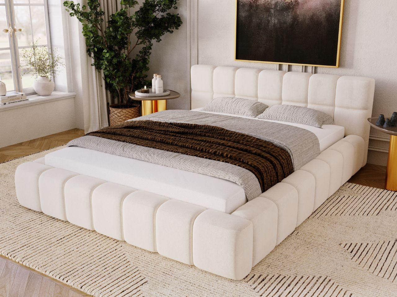 wohnli-moebel-suche-800000831351-1 POLSTERBETT Alicante 160x200 Beige Textil Graingold Möbel > Betten > Polsterbetten Beige