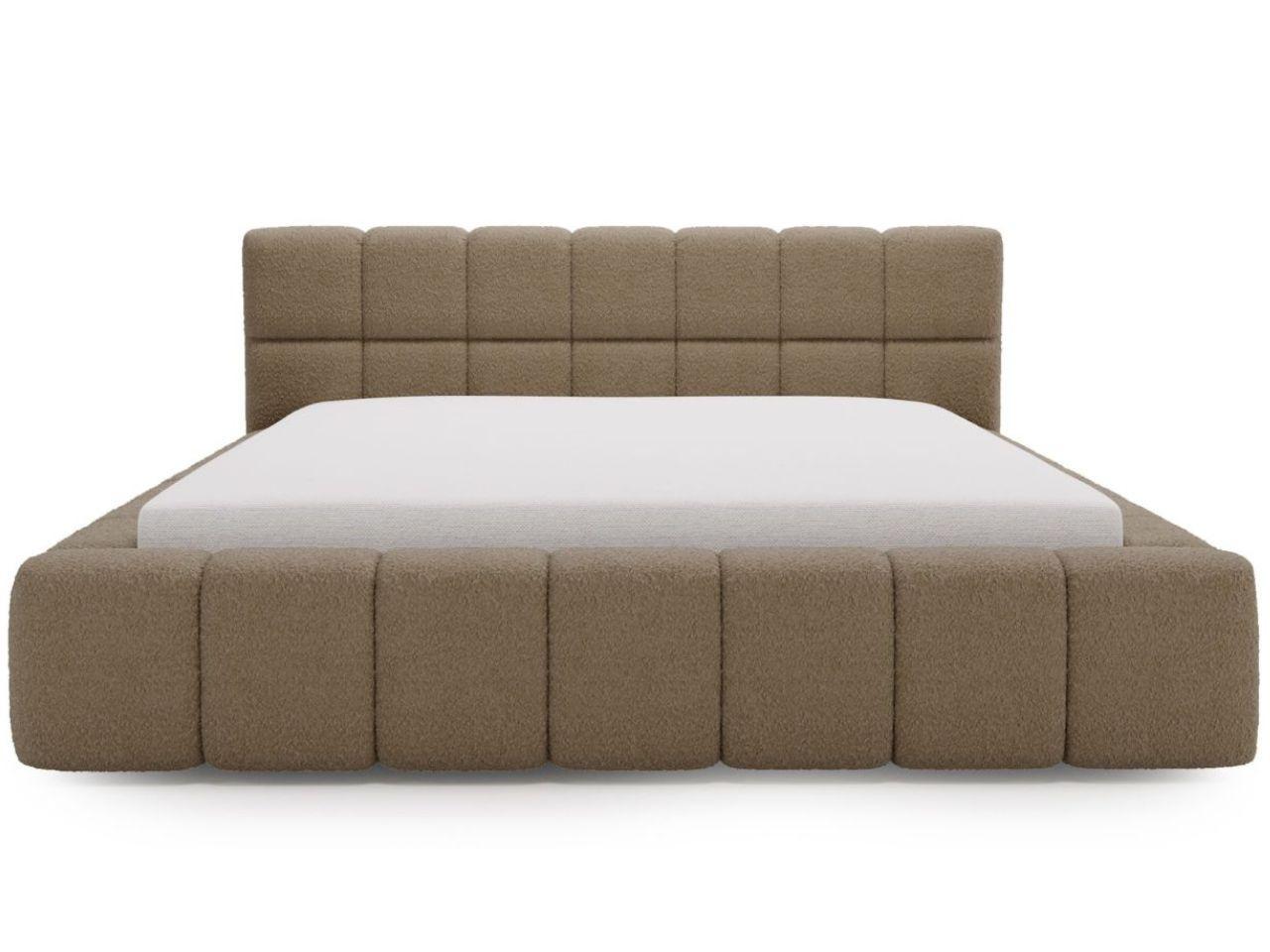 wohnli-moebel-suche-800000831377 Wohnli Möbelsuche - POLSTERBETT Alicante Bouclé-Stoff 120x200 Braun