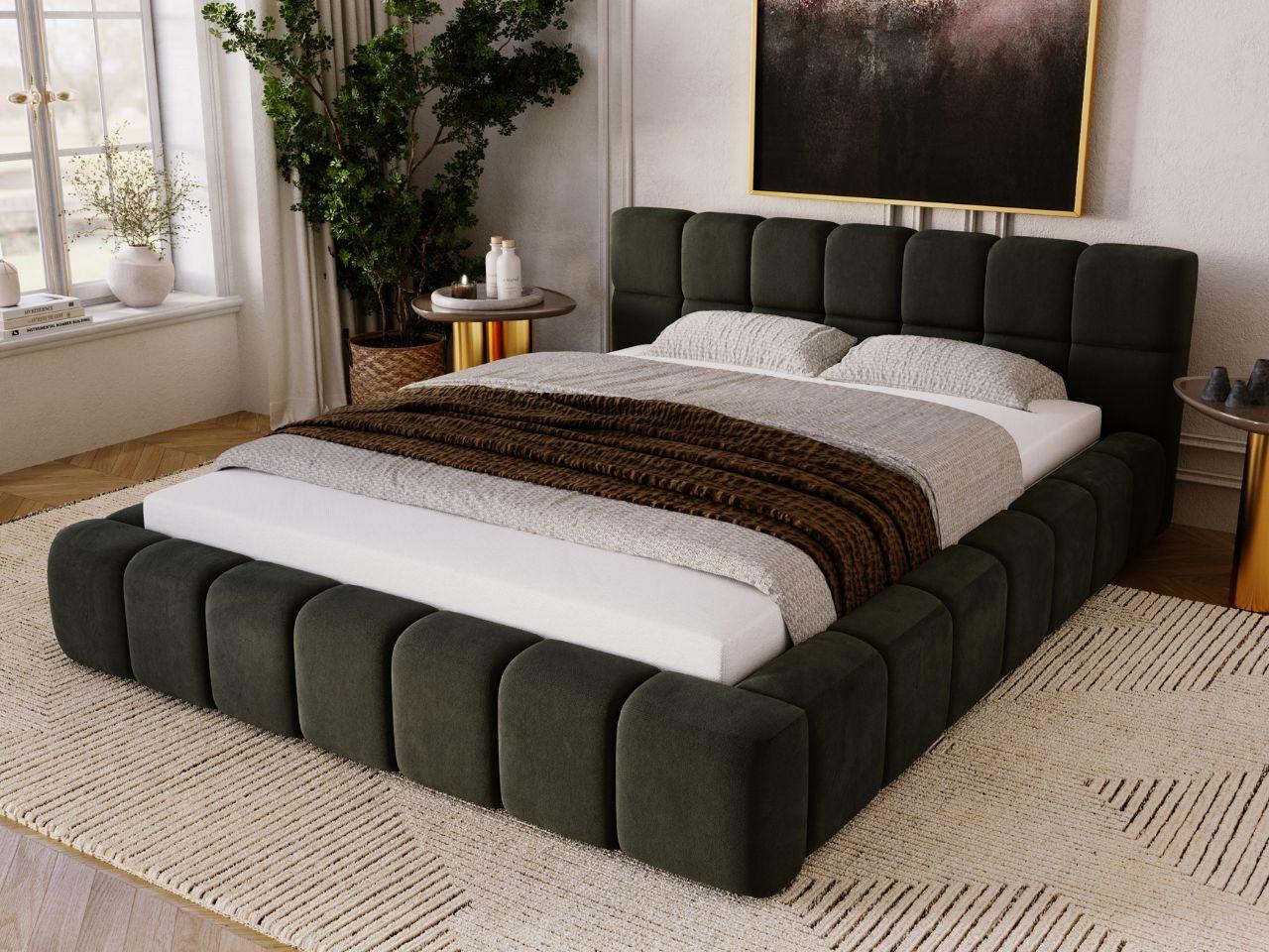 wohnli-moebel-suche-800000831397-1 POLSTERBETT Alicante 180x200 Dunkelgrau Textil Graingold Möbel > Betten > Polsterbetten Grau