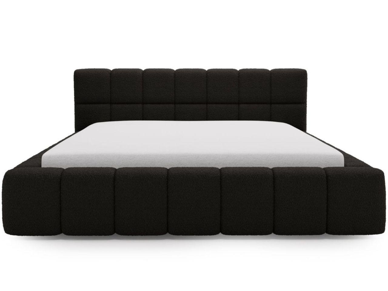 wohnli-moebel-suche-800000831414 Wohnli Möbelsuche - POLSTERBETT Alicante Bouclé-Stoff 120x200 Schwarz