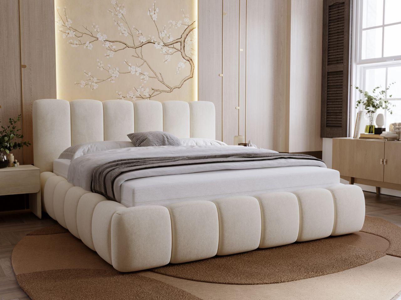 wohnli-moebel-suche-800000831421-1 POLSTERBETT Royal 180x200 Beige Textil Graingold Möbel > Betten > Polsterbetten Beige
