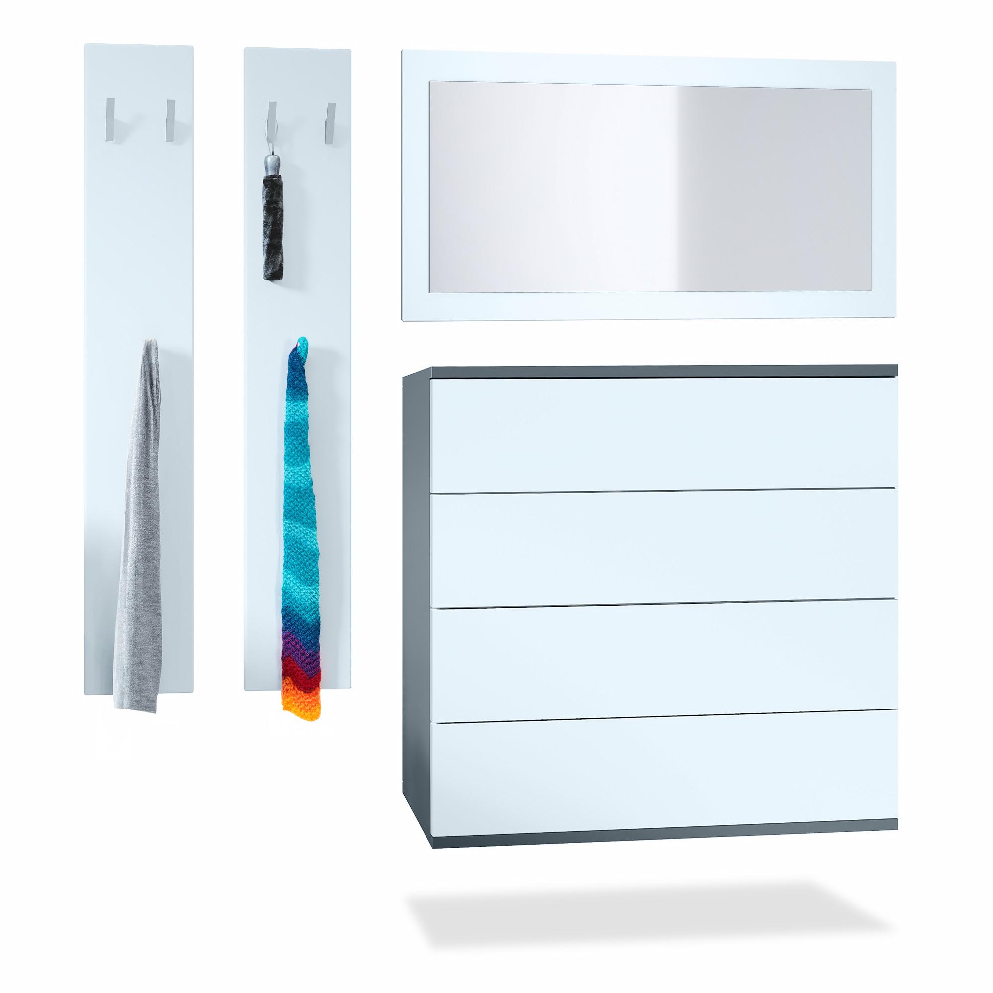 Wohnli Möbelsuche - GARDEROBE Horizon Weiß matt