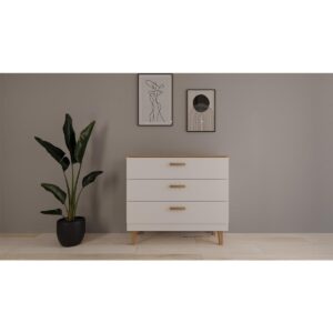 wohnli-moebel-suche-800000832415-1 KINDERKOMMODE Denver Weiß Holzwerkstoff Petits-meubles Möbel > Kommoden & Schubladenschränke > Wickelkommoden Weiß
