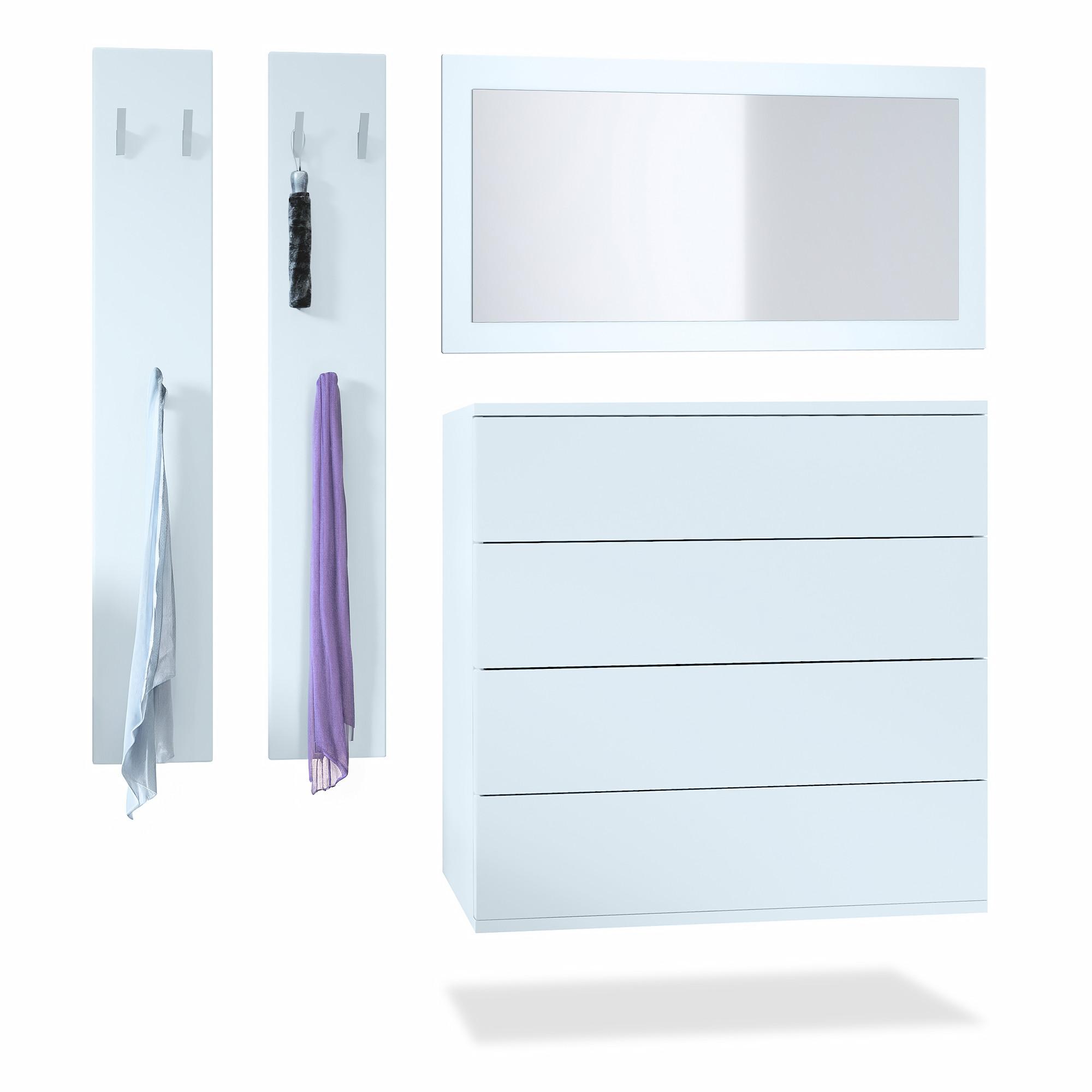 Wohnli Möbelsuche - GARDEROBE Horizon Weiß matt