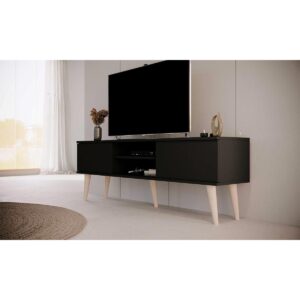 TV-MÖBEL Toronto Schwarz Holzwerkstoff Petits-meubles Möbel > TV-Möbel Schwarz