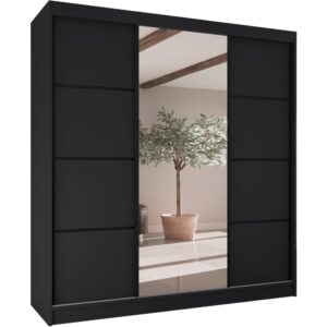 Wohnli Möbelsuche - SCHWEBETÜRENSCHRANK Vilo II 200/61/215 schwarz