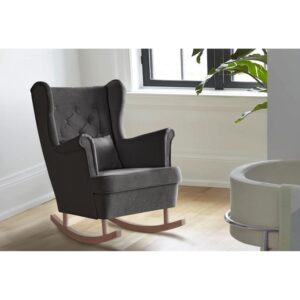 wohnli-moebel-suche-800000837685-1 SCHAUKELSTUHL Fabio grau mit Buchenbeinen Textil Beautysofa Möbel > Sessel > Relaxsessel Grau