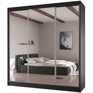 wohnli-moebel-suche-800000837690 Wohnli Möbelsuche - SCHWEBETÜRENSCHRANK Homa II 200/61/215 schwarz