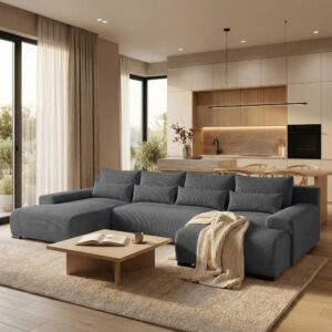wohnli-moebel-suche-800000837941-1 WOHNLANDSCHAFT Benny U grau Textil Beautysofa Möbel > Sofas & Couches > Wohnlandschaften > Wohnlandschaften U-Form Grau