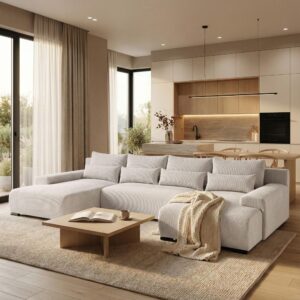 wohnli-moebel-suche-800000837946-1 WOHNLANDSCHAFT Benny U beige Textil Beautysofa Möbel > Sofas & Couches > Wohnlandschaften > Wohnlandschaften U-Form Beige