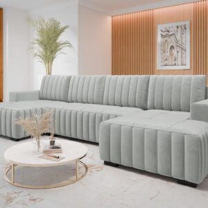 wohnli-moebel-suche-800000838272-1 WOHNLANDSCHAFT Hugo U Textil MIRJAN24 Möbel > Sofas & Couches > Wohnlandschaften > Wohnlandschaften U-Form Grau