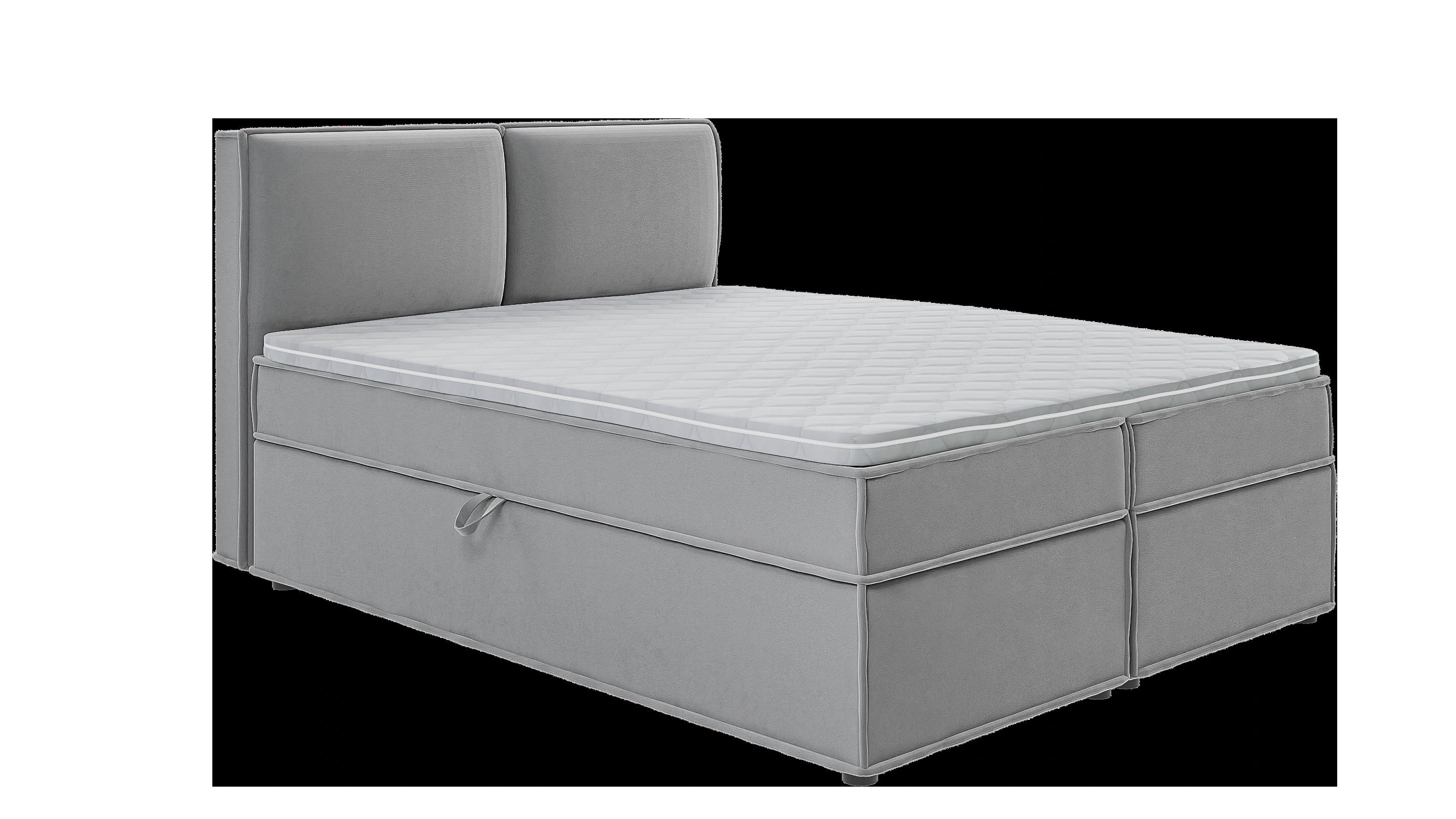 wohnli-moebel-suche-800000840849 Wohnli Möbelsuche - BOXBETT Eclipse 160/200 cm Grau Luxusmicrofaser