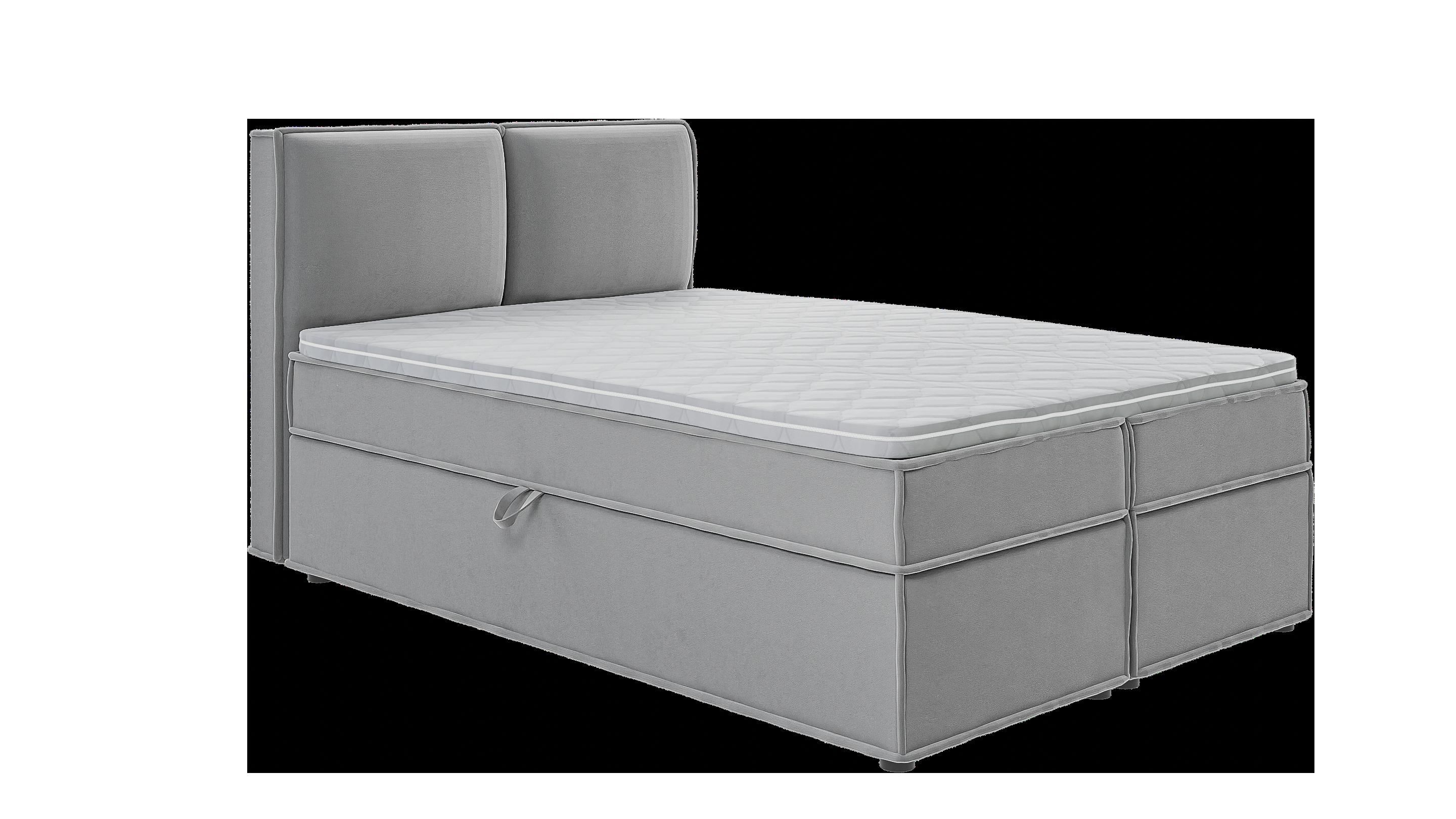 wohnli-moebel-suche-800000840854 Wohnli Möbelsuche - BOXBETT Eclipse 140/200 cm Grau Luxusmicrofaser