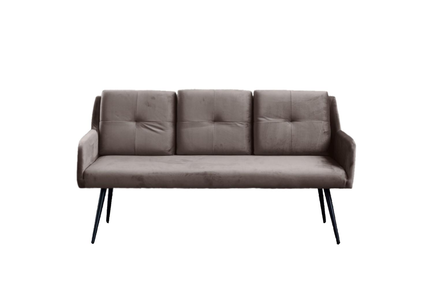 Wohnli Möbelsuche - ESSZIMMERBANK PIRI Taupe Velvet