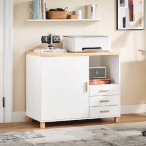 wohnli-moebel-suche-800000845499-1 KOMMODE Weiß-Natur Holz, Holzwerkstoff SoBuy Möbel > Kommoden & Schubladenschränke > Kommoden Weiß