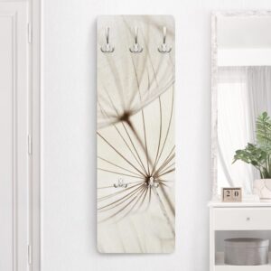 WANDGARDEROBE - Sanfte Gräser 34/105 cm Holzwerkstoff Bilderwelten Garderoben > Garderobenhaken Weiß