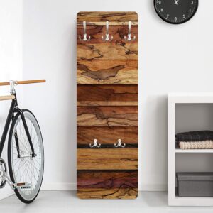 wohnli-moebel-suche-800000846866-1 WANDGARDEROBE - Woody Flamed 34/105 cm Holzwerkstoff Bilderwelten Garderoben > Garderobenhaken Braun