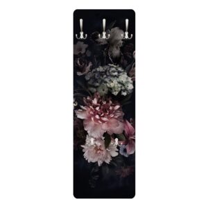 wohnli-moebel-suche-800000846871 Wohnli Möbelsuche - WANDGARDEROBE - Blumen mit Nebel auf Schwarz 34/105 cm