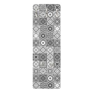 Wohnli Möbelsuche - WANDGARDEROBE - Mediterranes Fliesenmuster Graustufen 34/105 cm