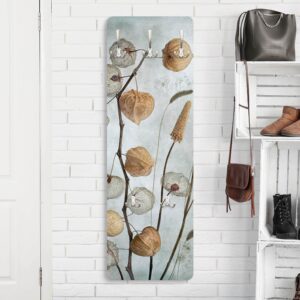 wohnli-moebel-suche-800000846949-1 WANDGARDEROBE - Lampionfrüchte im Herbst 34/105 cm Holzwerkstoff Bilderwelten Garderoben > Garderobenhaken Beige