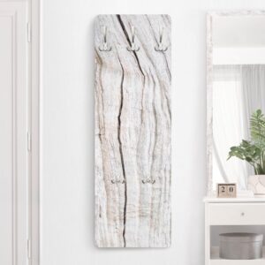 wohnli-moebel-suche-800000846952-1 WANDGARDEROBE - Holzstruktur mit Rissen 34/105 cm Holzwerkstoff Bilderwelten Garderoben > Garderobenhaken Weiß