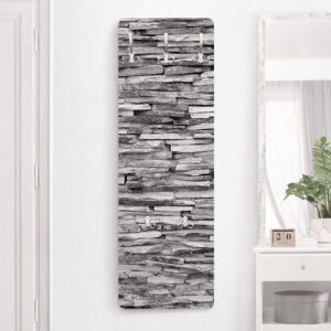wohnli-moebel-suche-800000846966-1 WANDGARDEROBE - Arizona Stonewall 34/105 cm Holzwerkstoff Bilderwelten Garderoben > Garderobenhaken Grau