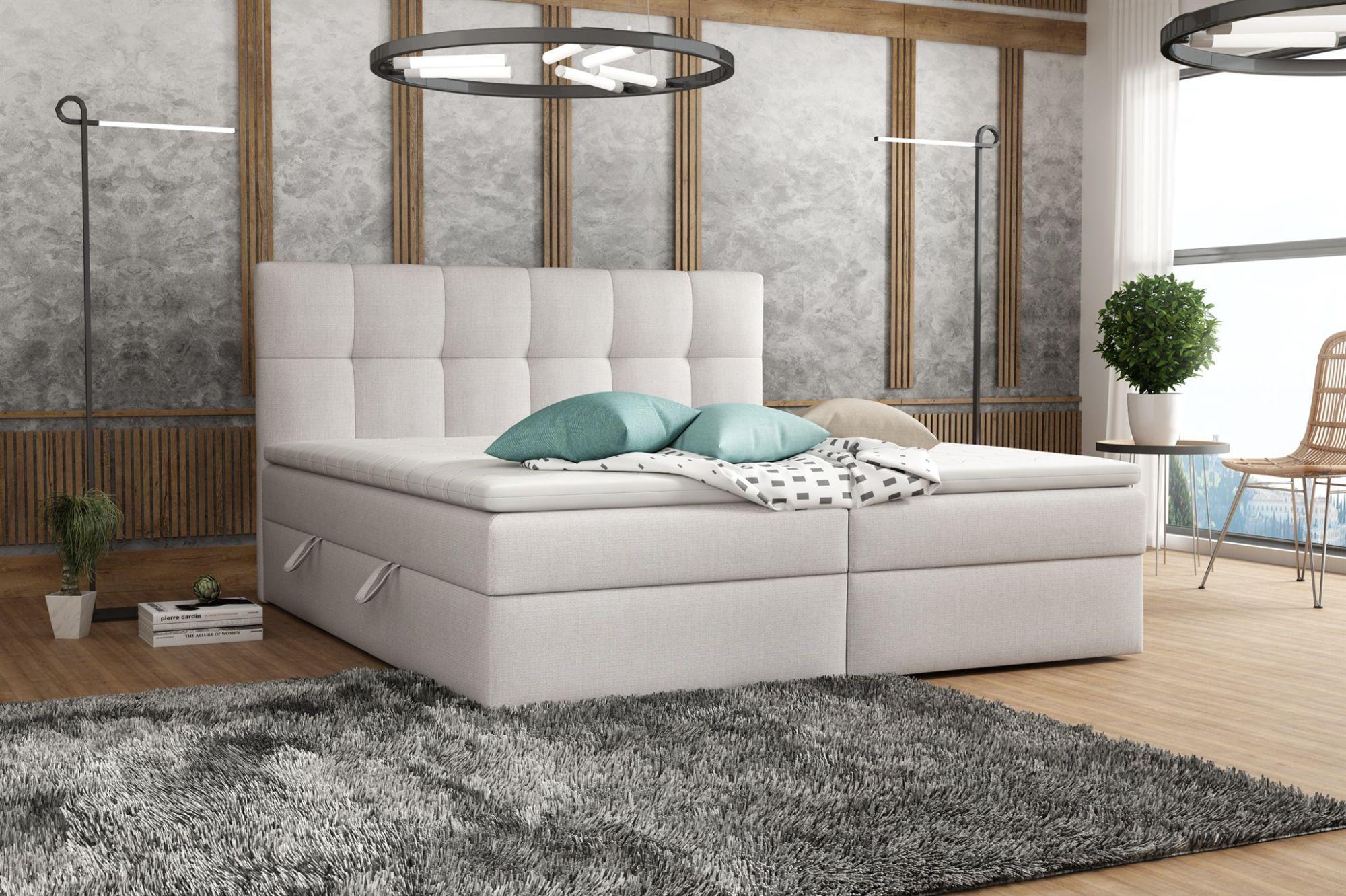 BOXBETT Arturo In Soro Textil Fun Möbel Möbel > Betten > Boxspringbetten Grau