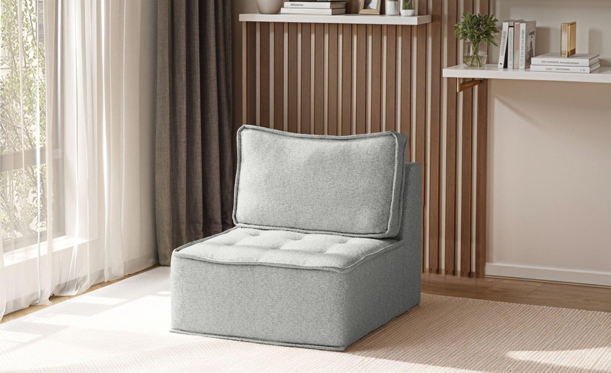 SESSEL Sande Xs In Alpine Textil Fun Möbel Möbel > Sessel > Polstersessel Grau