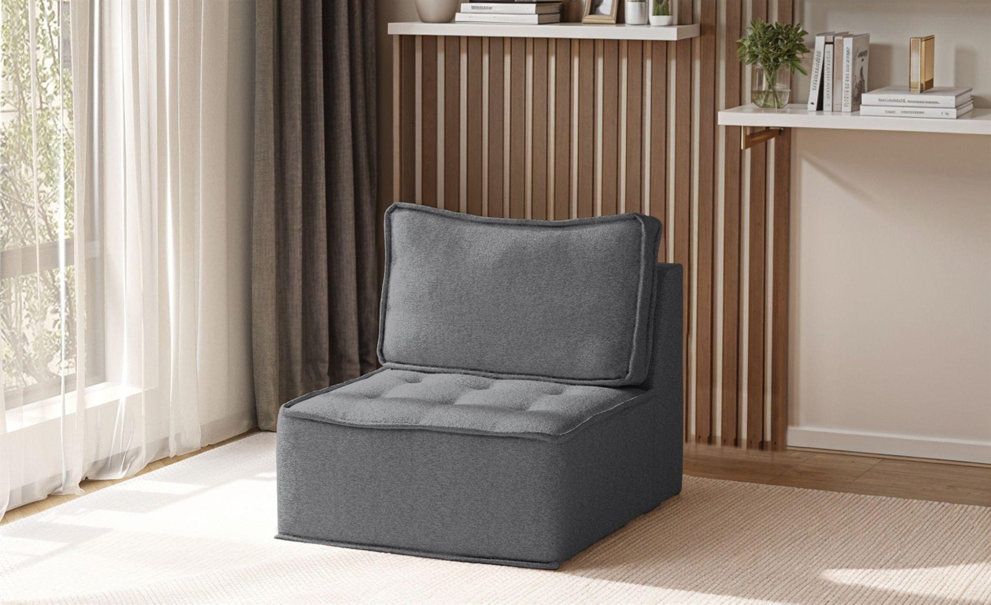 wohnli-moebel-suche-800000847212-1 SESSEL Sande Xs In Alpine Textil Fun Möbel Möbel > Sessel > Polstersessel Anthrazit